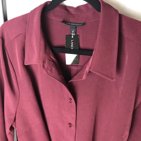 Lane Bryant Belted Tunic Button Down NWT 14 - Picture 4 of 7